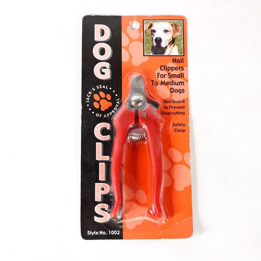 Dog Clips Nail Clippers Small to Medium Dogs w/ Nail Guard Safety Red NEW NIB